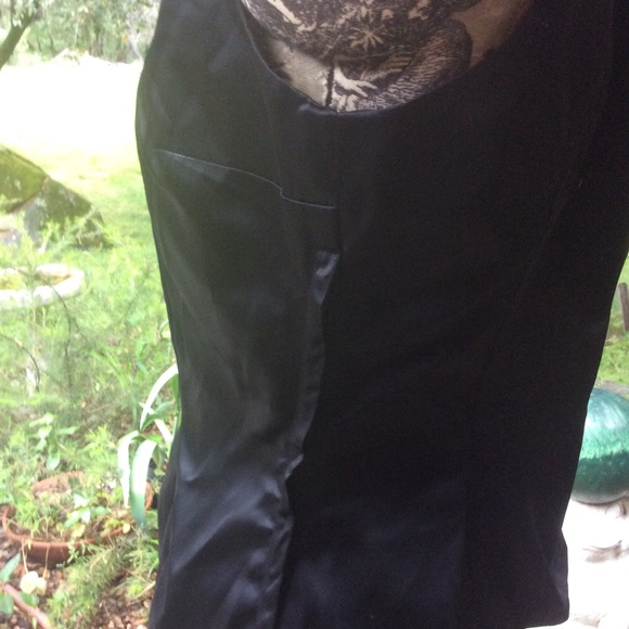 Vintage 1950 Satin Beaded Formal Top Nini 42” L - Picture 3 of 5